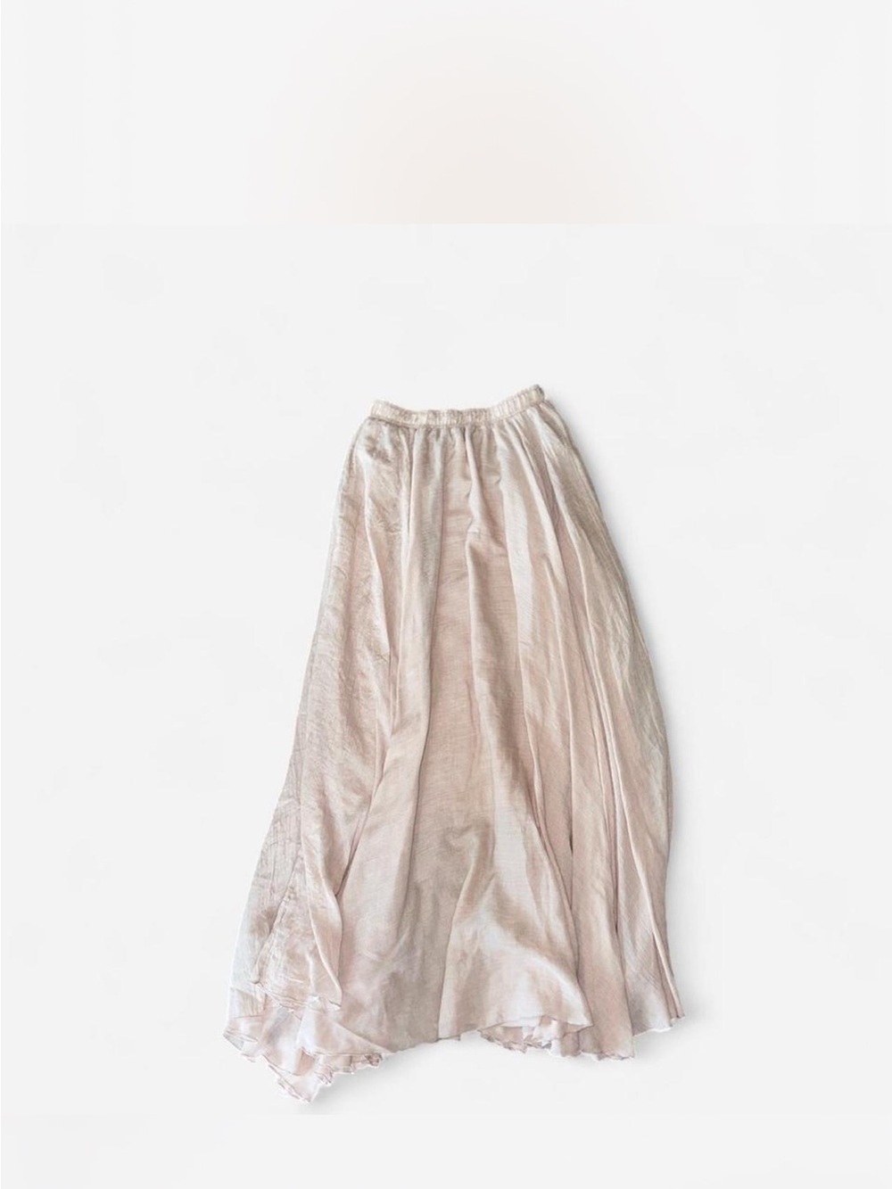 Women's Cream Colored Maxi Skirt